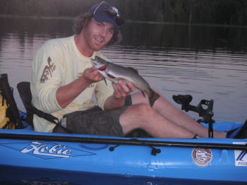 The author with an early season brookie