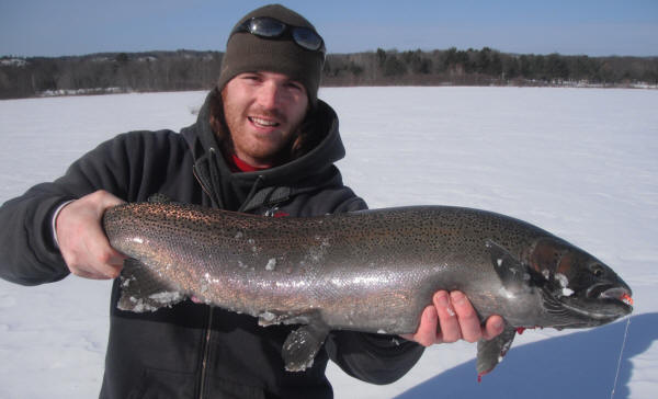 Ice Fishing for Rainbow Trout