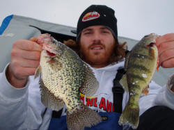 Ice fishing for perch and panfish